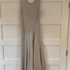 South Street Linen silver thread dress